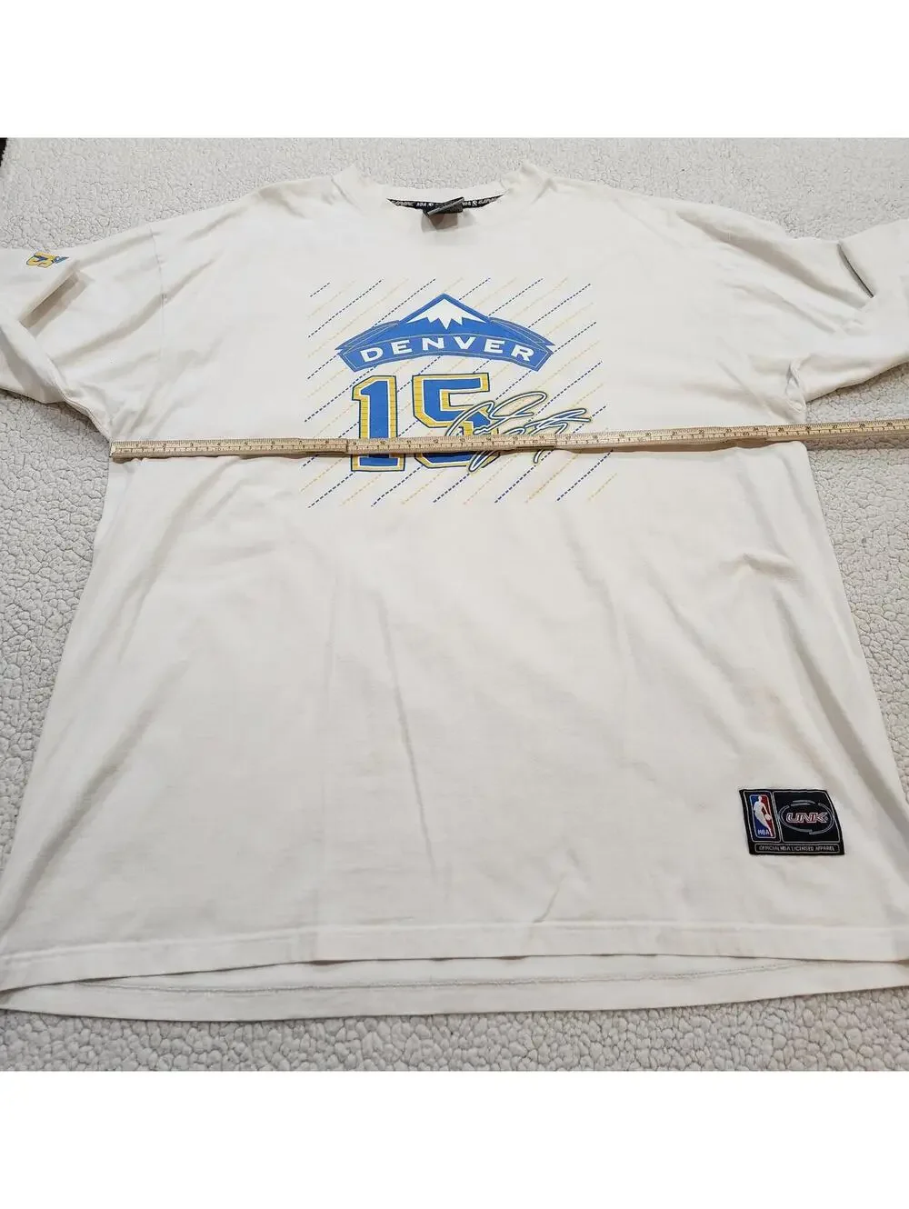 Vintage Y2K UNK Pullover L/S NBA Denver Nuggets #15 Carmelo Anthony Sz XXL 2XL